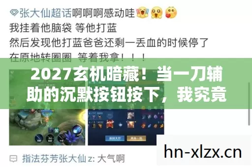 2027玄机暗藏！当一刀辅助的沉默按钮按下，我究竟失去了什么？