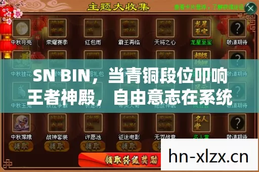 SN BIN,当青铜段位叩响王者神殿,自由意志在系统算法中灵魂震颤 SN BIN,当青铜段位叩响王者神殿,自由意志在系统算法中灵魂震颤