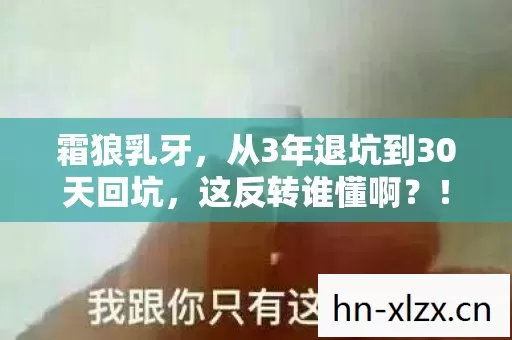 从3年退坑到30天回坑图片
