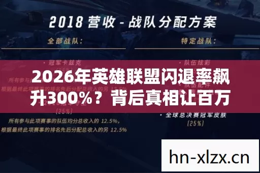 2026年英雄联盟闪退率飙升300%?背后真相让百万玩家集体破防! 2026年英雄联盟闪退率飙升300%?背后真相让百万玩家集体破防!