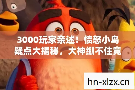 3000玩家亲述!愤怒小鸟疑点大揭秘,大神绷不住竟说出这? 3000玩家亲述!愤怒小鸟疑点大揭秘,大神绷不住竟说出这?