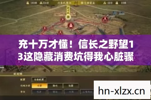 充十万才懂！信长之野望13这隐藏消费坑得我心脏骤停！