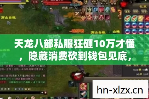 天龙八部私服狂砸10万才懂，隐藏消费砍到钱包见底，吓一跳！