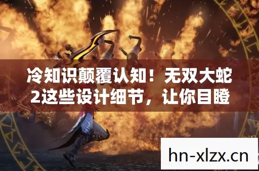 冷知识颠覆认知!无双大蛇2这些设计细节,让你目瞪口呆! 冷知识颠覆认知!无双大蛇2这些设计细节,让你目瞪口呆!