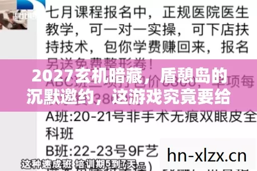 2027玄机暗藏,盾憩岛的沉默邀约,这游戏究竟要给我什么? 2027玄机暗藏,盾憩岛的沉默邀约,这游戏究竟要给我什么?