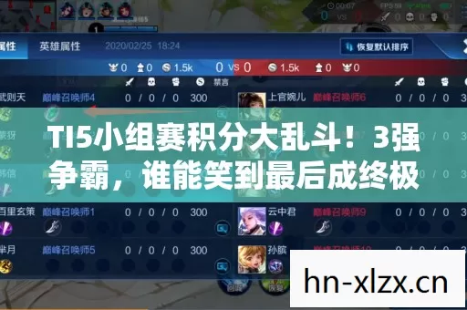 TI5小组赛积分大乱斗!3强争霸,谁能笑到最后成终极悬念? TI5小组赛积分大乱斗!3强争霸,谁能笑到最后成终极悬念?