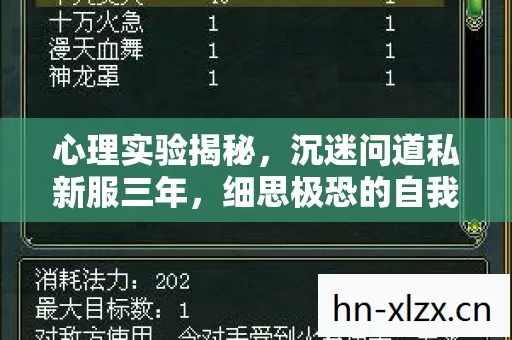 沉迷问道私新服三年图片