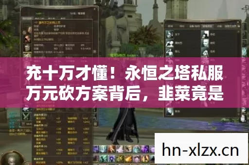 充十万才懂！永恒之塔私服万元砍方案背后，韭菜竟是我自己？
