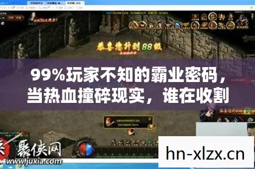 99%玩家不知的霸业密码,当热血撞碎现实,谁在收割你的24小时? 99%玩家不知的霸业密码,当热血撞碎现实,谁在收割你的24小时?