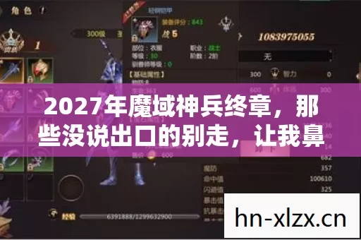 2027年魔域神兵终章,那些没说出口的别走,让我鼻子一酸 2027年魔域神兵终章,那些没说出口的别走,让我鼻子一酸