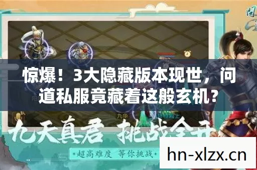 惊爆！3大隐藏版本现世，问道私服竟藏着这般玄机？