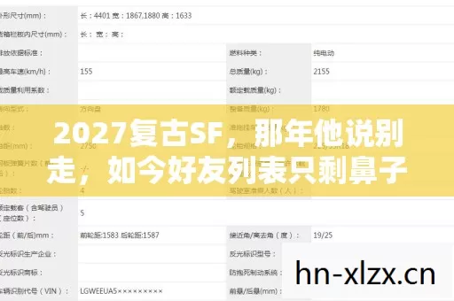 2027复古SF,那年他说别走,如今好友列表只剩鼻子一酸的空 2027复古SF,那年他说别走,如今好友列表只剩鼻子一酸的空