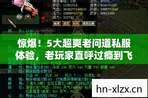 5大超爽老问道私服体验图片