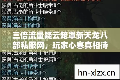 三倍流量疑云笼罩新天龙八部私服网,玩家心寒真相待揭 三倍流量疑云笼罩新天龙八部私服网,玩家心寒真相待揭