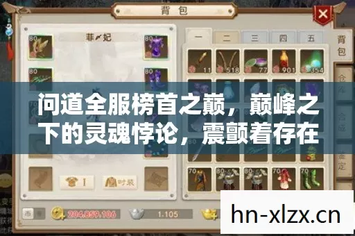 问道全服榜首之巅，巅峰之下的灵魂悖论，震颤着存在之虚妄