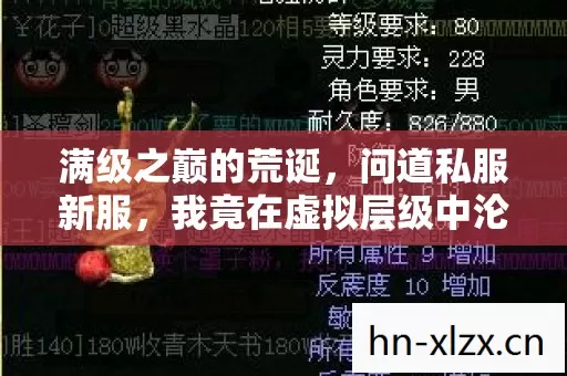 我竟在虚拟层级中沦为现实废柴图片
